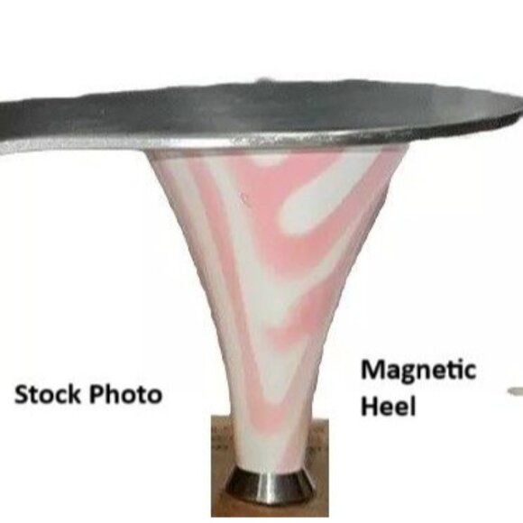 Pampered Chef Pink Zebra High Heel Cake Server #1171 with Magnetic Heel - NEW - Picture 7 of 7